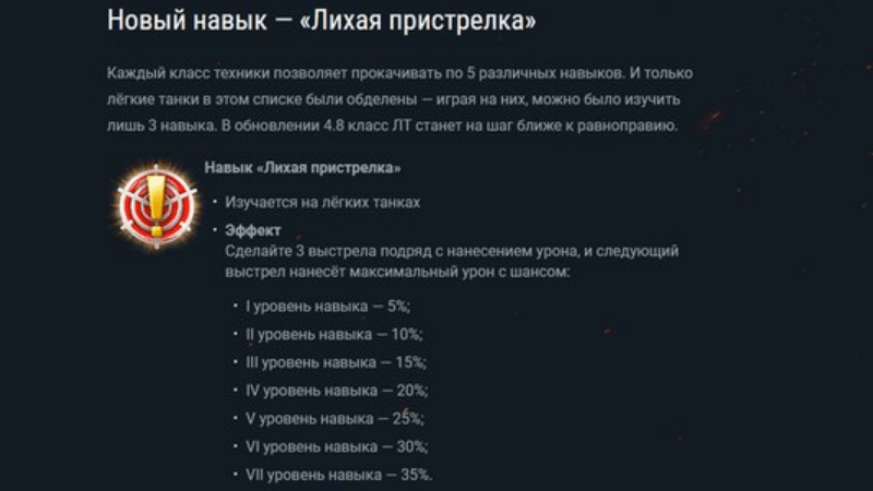 Представлен новый перк для ЛТ
